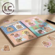 Livro de Colorir Capivara/Urso cute 50/96 Folhas Caderno de Desenho Pintura Coloring Book infantil-LC