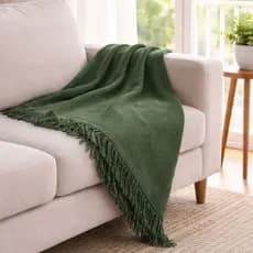 Manta para Sofá Grande de Algodão 120x210 cm | Conforto e Estilo | Promoção Direto da Fábrica