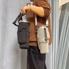 Bolsa Porta-garrafas De Água 40oz Para Celular Chaveiro Com Alça De Ombro Ajustável