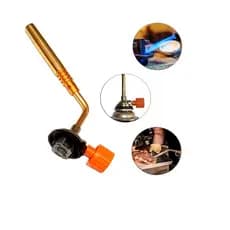 Bico Maçarico Portátil Fino Regulável Para Cartucho 150mm Culinário