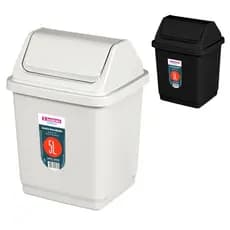 Lixeira Cesto Tampa Basculante P/ Lixo Multiuso Resistente Sanremo 5L P/ Escritório Banheiro Cozinha