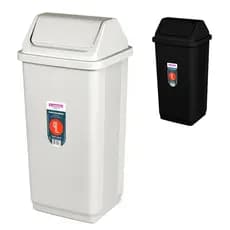 Lixeira Cesto Com Tampa Basculante De Chão Piso Multiuso De 9 litros Sanremo P/ Cozinha Escritório