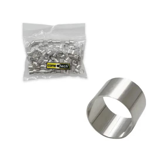 Pacote 100un Anilha Para Conector RG06 Conectech