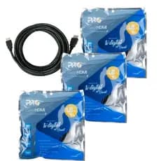Kit 3 Cabos HDMI 1.8m 4K UltraHD 3D Proeletronic para TV PC