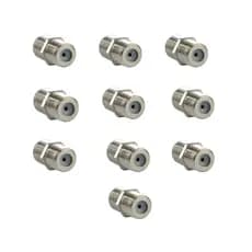 Kit 50un Emenda Fêmea para Cabos Coaxiais RG6 / RG59 / RG58