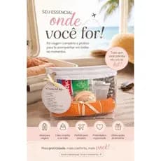 Kit Viagem Completo Feminino | Necessaire com Higiene Pessoal para Bolsa e Mala