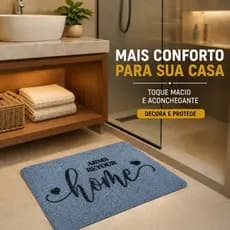 Tapete Decorativo Premium 38x58 Antiderrapante Entrada Banheiro Casa Confortável