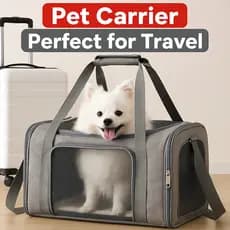 Bolsa Transportadora Pet G e GG Para Cães e Gatos | Viagem Avião Carro Ventilada Conforto