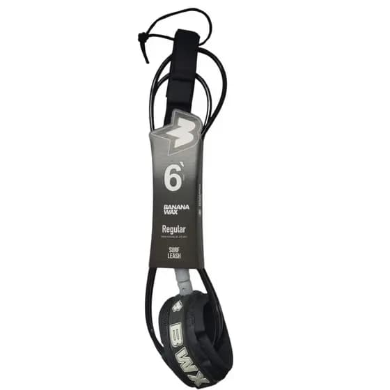 Leash Cordinha Strap Surf Banana Wax Pro 6' 6mm Duplo Girador BWX