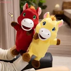 Brinquedos De Cavalo De Pelúcia DALTON , Boneco Para Contar Histórias , Animal , Dedo De Mão , Educação Infantil , Simul