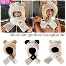 Boné De Gorros EMILEE , Chapéu Quente De Inverno À Prova De Vento De Pelúcia De Proteção De Ouvido Aquecedor De Pescoço