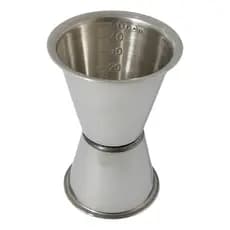 Dosador De Inox Duplo Modelo Americano Profissional para Batender Barman 30ml 50ml Marcação Interna