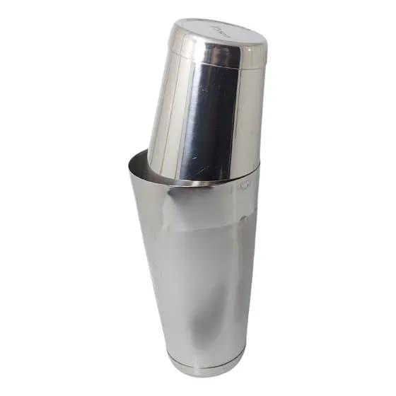 Kit Coqueteleira Boston 840ml com Mini Tin Inox Com Peso Bartender Profissional