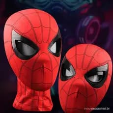 Homem Aranha Headpiece Olhos De Controle Remoto Móvel Adulto Role-playing Máscara Cabeça Capa Presente