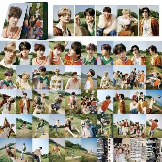 Photocards Kpop Enhypen Orange Blood logo cards fotos