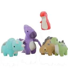 Boneca De Dinossauro Brinquedo De Pelúcia Tiranossauro Rex Estegossauro Menino Presente Decoração