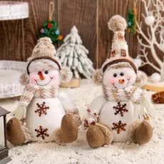 Festival Judeu Casa Malha Neve Rudolphs Gnomos Pelúcia Macio Ornamento Boneca Natal