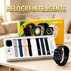 Smartwatch MINI 38MM Pro HD Monitor De Sono E Atividades Com Tela De Toque Total