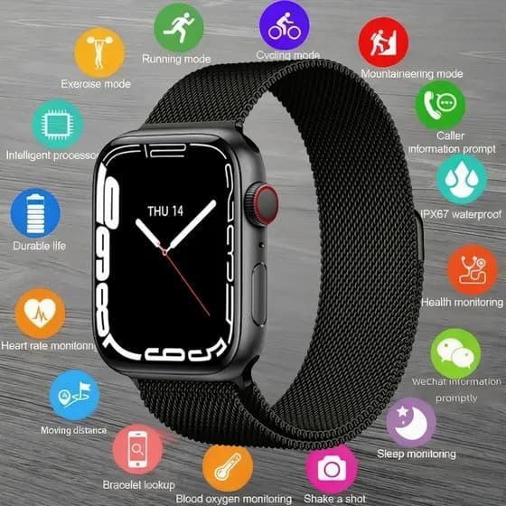 Smartwatch 38/45/49MM PRO Monitoramento Cardíaco Calculadora Relógio Fitness Pronta Entrega São Paulo