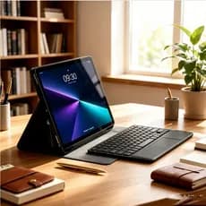 Capa Portátil Para iPad Com Teclado Bluetooth ABNT Touch Mouse Suporte Ajustável 7 8 9 Gen 10.2 Polegadas