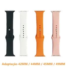 Pulseira De Smartwatch Relógio Inteligente Silicone Multicolorido Simples 42mm 45mm 49mm Para W59/W69/W68