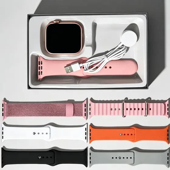 Kit De Caixa De Presente Para Relógio Inteligente , Smartwatch Mini Bluetooth Feminino , Chamadas E Monitor Cardíaco (iO