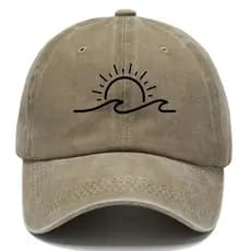 Chapéu de sol com Top macio e boné combinado