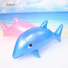 DELMER Golfinho Inflável 53cm Simulação Piscina Festa PVC Brinquedos Infláveis