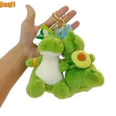 JIAQI1 Chaveiro De Dinossauro De Pelúcia , Boneca Morango De Cenoura , Pingente