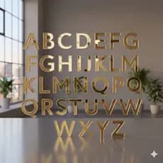 Kit de letras em acrilico espelhado com adesivo para colagem em caixas porta retratos para presentes e comemorações