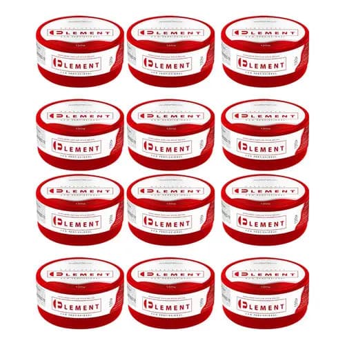 Kit 12 Pomada Modeladora Capilar Efeito Brilho Element 150g