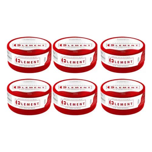 Kit 6 Pomada Modeladora Capilar Efeito Brilho Element 150g