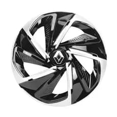 Calota Esportiva Nitro Aro 14 Black Silver Renault Clio Sandero Logan