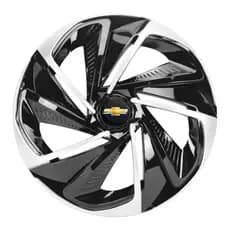 Calota Esportiva Nitro Aro 14 Black Silver Gm Corsa Celta Prisma Agile