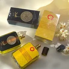Kit 2 Perfumes Árabe Feminino e Masculino 100ml  Perfume Forte ( ASAD e AMBER )