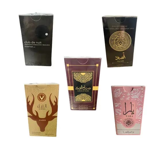 KIT 5 PERFUMES ÁRABE 100ml 5 FRAGANCIAS