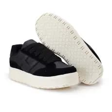 Tenis Black Plataforma Feminino Casual Caminhada 34 ao 39