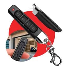 Controle Remoto Portão Universal Alarme 433mhz 4 Botões Mini Chaveiro Garagem Cancela Automação