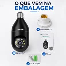Mini Câmera wifi Sem Fio Com Visão Noturna Microfone Alto Falante e Acesso Remoto Por Aplicativo
