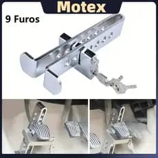 Cadeado universal de aço inoxidável para trava antifurto de pedal de acelerador/freio de veículos