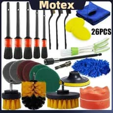Kit 26 Peças Detalhamento  Carros De Lavagem de limpeza carro cozinha sofá  kit de limpeza de parede