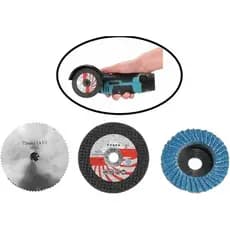 Kit 5 Mini Discos 75mm Para Mini Lixadeira Corte Desbaste Madeira Ferro Concreto