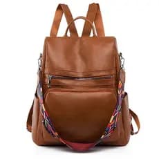 Mochila feminina grande capacidade à prova d’água, antifurto, estilo minimalista, com alça de mão – ideal para viagens