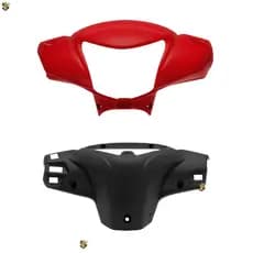 Kit Carenagem Frontal Capa Do Painel + Capa Do Farol Pro tork para a Biz 125 2011 a 2015