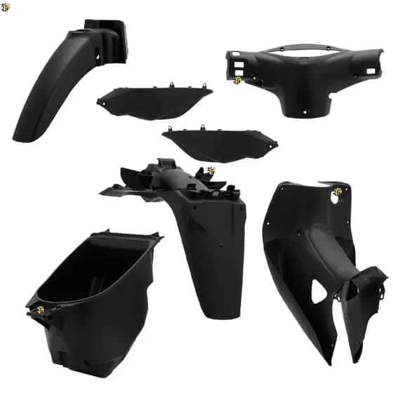 Kit carenagem plástica interna completa Pro Tork moto Biz 125 2006 2007 2008
