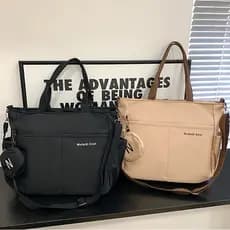 Bolsa Tiracolo Oxford À Prova D'Água Grande Capacidade Para Sacolas Transversal Bolsa De Estudante