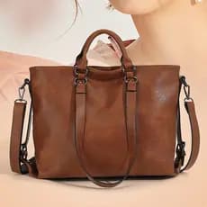 Bolsa Feminina Sacola Espaçosa Bolsa Tote Feminina Grande De Couro Pu Bolsa De Mão De Qualidade Couro De Alto Padrão