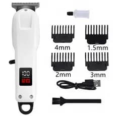 Máquina De Barbear Elétrica Doméstica Salão De Cabeleireiro Profissional Máquina De Cortar Cabelo LCD Tela Digital