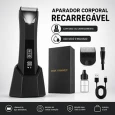 Aparador De Pelos Corporais Masculino Com Sem Fio Base Recarregável Elétrico À Prova D'água Barbeador Íntimos Masculinos