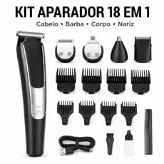 Máquina De Acabamento Profissional Sem Fio Com Pentes E Escova De Limpeza
